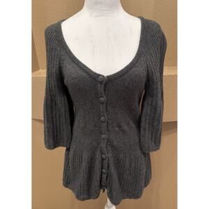 Juicy Couture Y2K Cashmere Blend Pullover Sweater Bell Sleeve Size S
